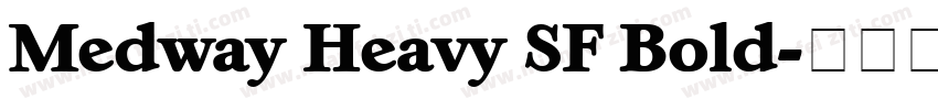 Medway Heavy SF Bold字体转换